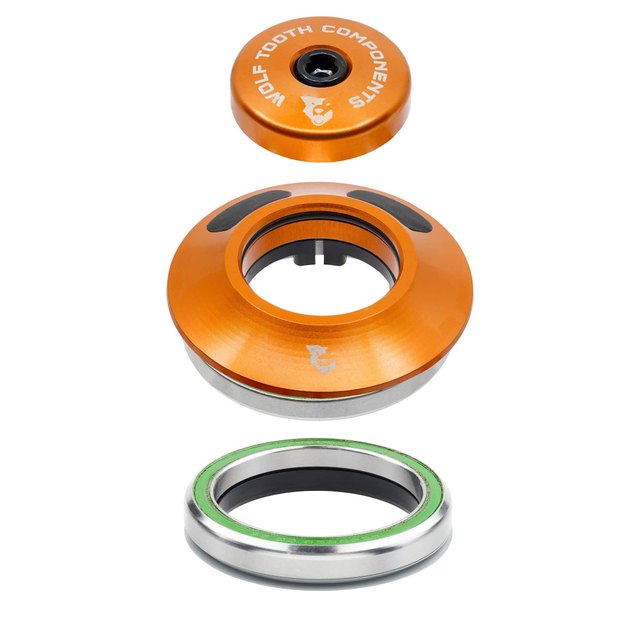 Wolf Tooth Components Wolf Tooth Premium IS52 Aero Headset for Semi-Internal Routing. Manufacturer reference photo; color and size may vary.
