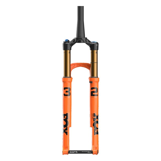 Fox 32 Factory Step-Cast GRIP SL 100 mm Fork. Manufacturer reference photo; color and size may vary.