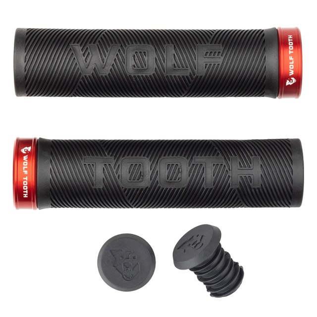 Wolf Tooth Components Echo Lock-On Grips. Manufacturer reference photo; color and size may vary.
