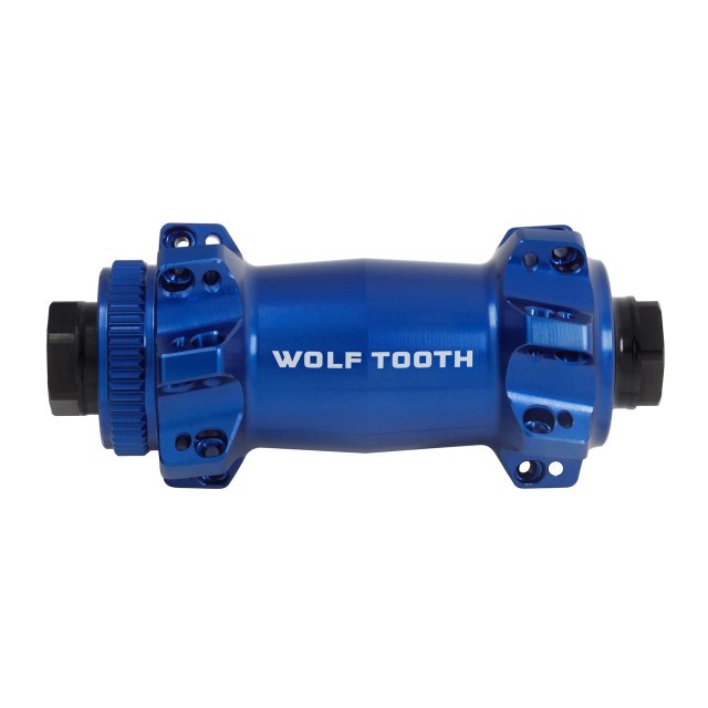 Wolf Tooth Components Mountain Front Hub - Straight Pull Centerlock Boost. Manufacturer reference photo; color and size may vary.