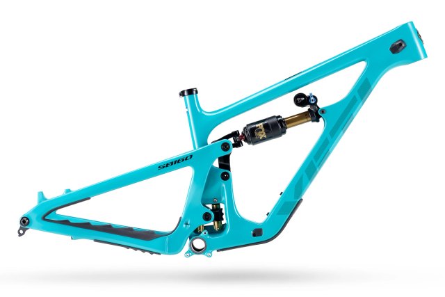 Yeti SB160 TURQ Carbon Frame. Manufacturer reference photo; color and size may vary.