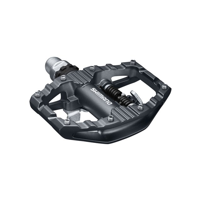 Shimano PD-EH500 SPD and Flat Pedal. Manufacturer reference photo; color and size may vary.