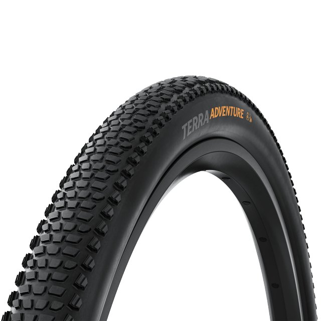 Continental Terra Adventure Gravel Tire. Manufacturer reference photo; color and size may vary.