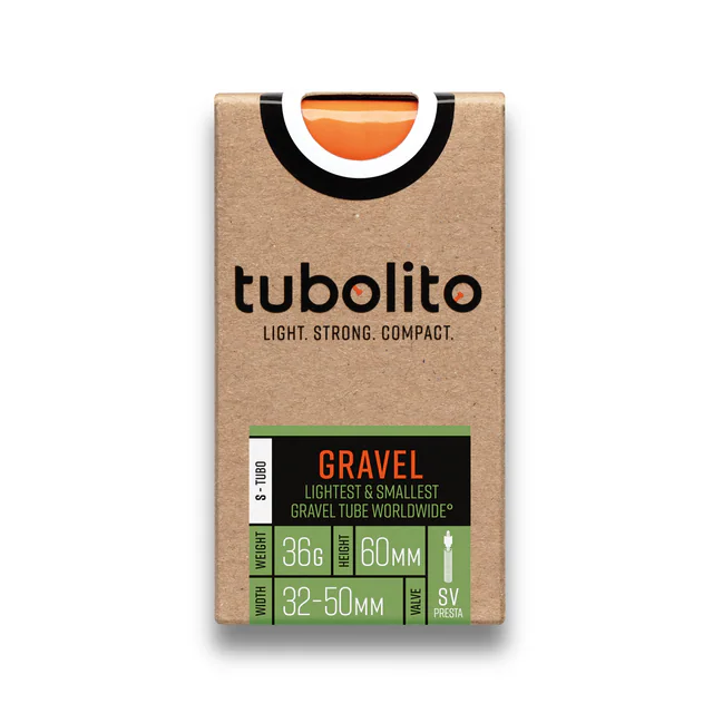 Tubolito S-Tubo-Gravel TPU Inner Tube. Manufacturer reference photo; color and size may vary.