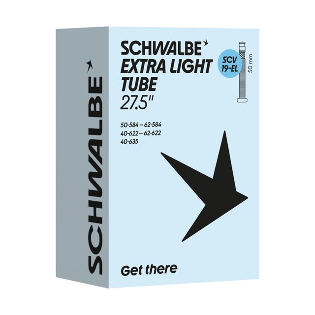 Schwalbe Extra Light Tube 19-EL Bicycle Inner Tube, article 10465124, EXTRALIGHT,SCV19-EL,50mm