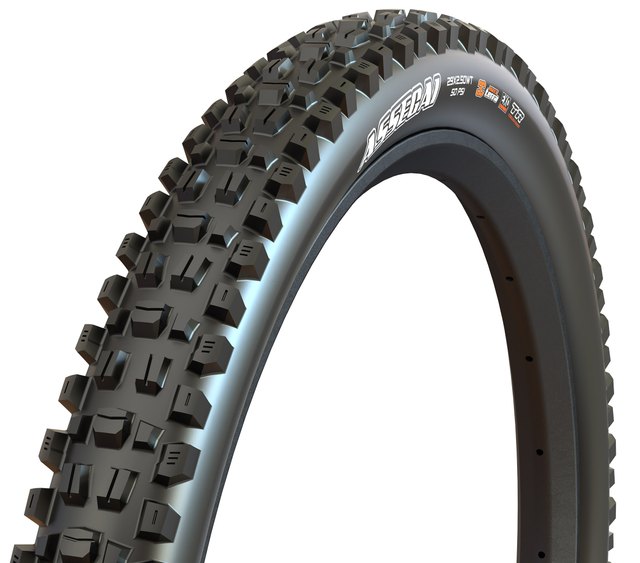 Maxxis Assegai Mountain Tire. Manufacturer reference photo; color and size may vary.