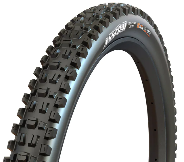 Maxxis Assegai Mountain Tire. Manufacturer reference photo; color and size may vary.