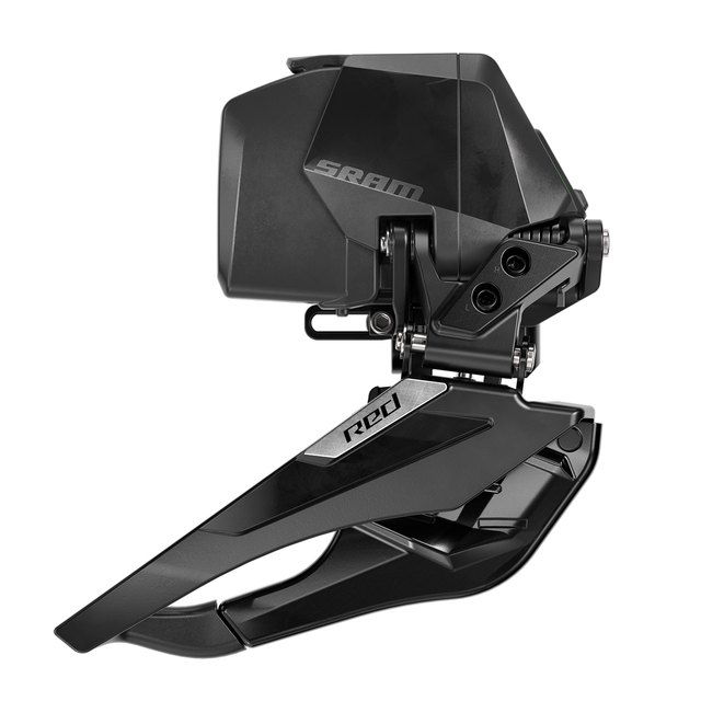 SRAM RED AXS Front Derailleur. Manufacturer reference photo; color and size may vary.