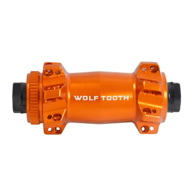 Wolf Tooth Components Mountain Front Hub - Straight Pull Centerlock Boost. Manufacturer reference photo; color and size may vary.