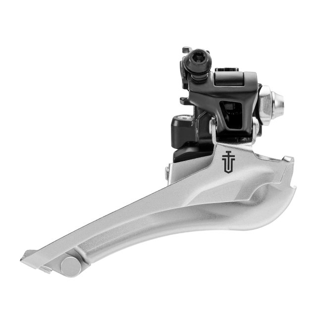 microSHIFT microSHIFT Sword Black 2x9 Braze-On Front Derailleur. Manufacturer reference photo; color and size may vary.