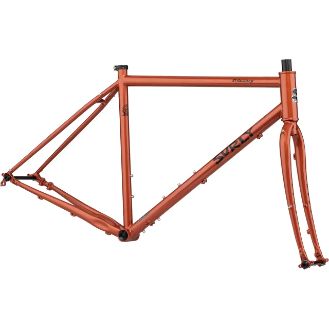 Surly Straggler Frameset, Shaggy Carpet orange frame and matching fork