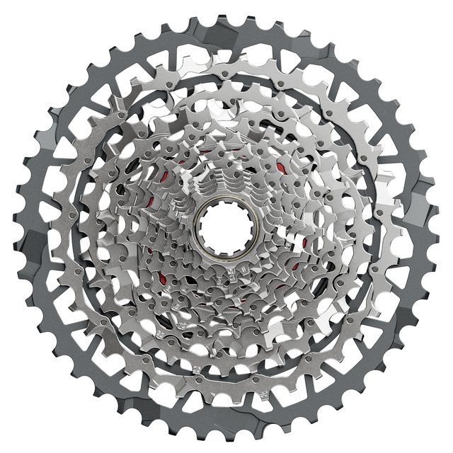 SRAM Rival XPLR XG-1351 Cassette. Manufacturer reference photo; color and size may vary.