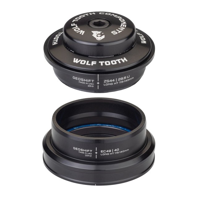 Wolf Tooth Components Wolf Tooth 1 Degree GeoShift Performance Angle Headset. Manufacturer reference photo; color and size may vary.