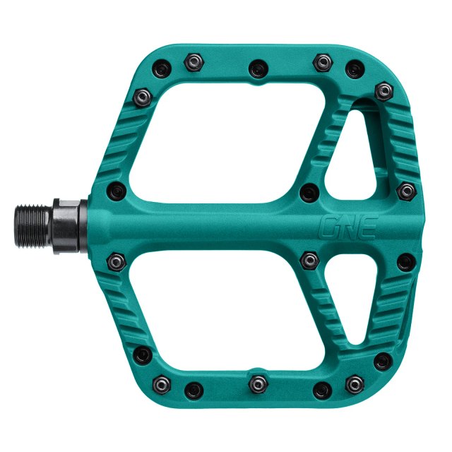 OneUp Components Composite Flat Pedal. Manufacturer reference photo; color and size may vary.
