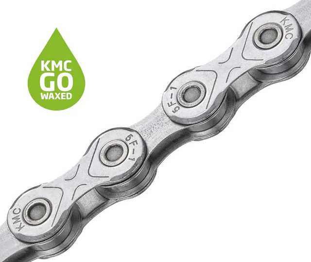 KMC KMC X12 EPT Waxed Chain. Manufacturer reference photo; color and size may vary.