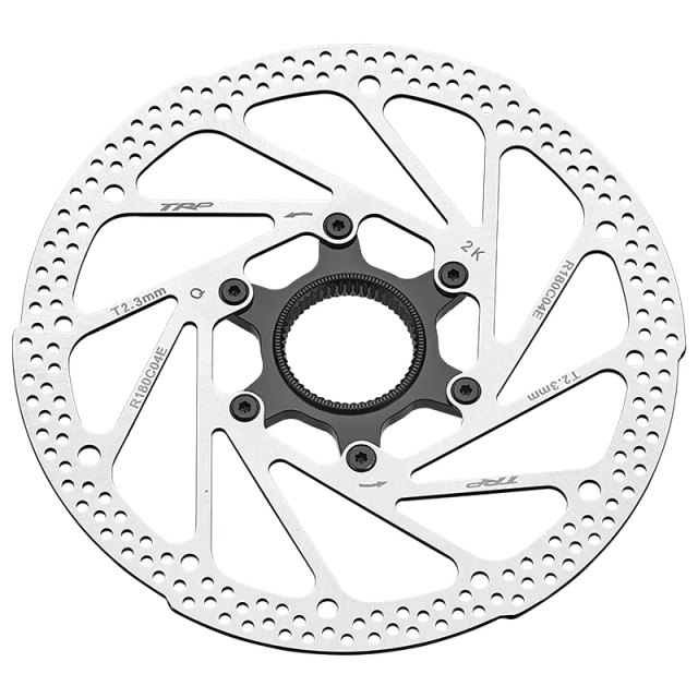 TRP TRP RC04E 203 mm 2.3 mm Center Lock Brake Rotor. Manufacturer reference photo; color and size may vary.