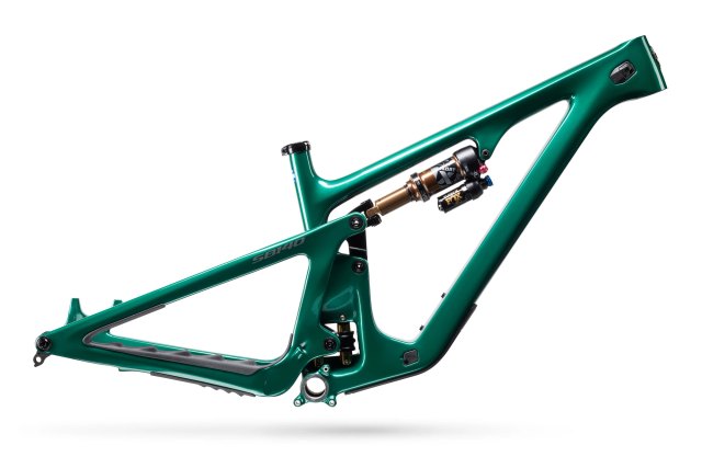 Yeti SB140 TURQ Carbon Frame. Manufacturer reference photo; color and size may vary.