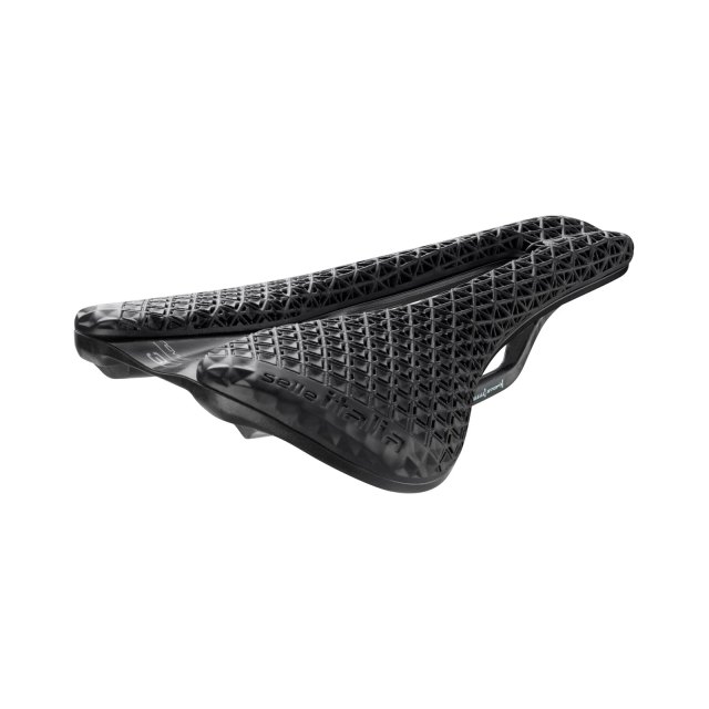 Selle Italia Novus Boost Evo 3D Kit Carbonio Superflow Saddle. Manufacturer reference photo; color and size may vary.