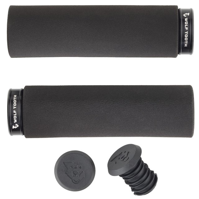 Wolf Tooth Components Fat Paw Lock-On Grips. Manufacturer reference photo; color and size may vary.