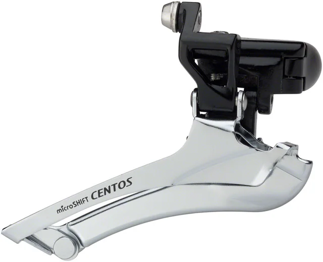 microSHIFT microSHIFT Centos 2x10 Braze-On Front Derailleur. Manufacturer reference photo; color and size may vary.