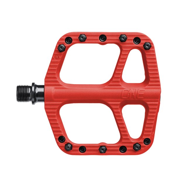OneUp Components Small Composite Flat Pedal. Manufacturer reference photo; color and size may vary.