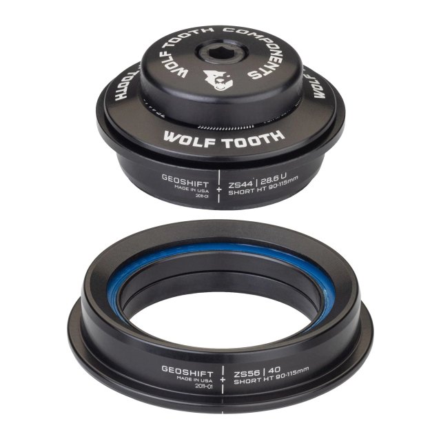 Wolf Tooth Components Wolf Tooth 1 Degree GeoShift Performance Angle Headset. Manufacturer reference photo; color and size may vary.