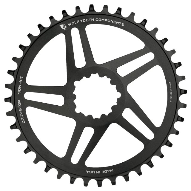 Wolf Tooth Components Direct Mount Chainrings for SRAM 3-Bolt Gravel/Road Cranks. Manufacturer reference photo; color and size may vary.
