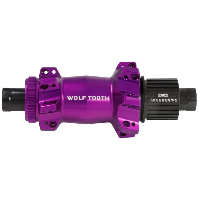 Wolf Tooth Components Mountain Rear Hub - Straight Pull Centerlock Boost. Manufacturer reference photo; color and size may vary.