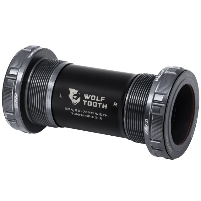 Wolf Tooth Components MK0 BSA Ceramic Bottom Bracket. Manufacturer reference photo; color and size may vary.