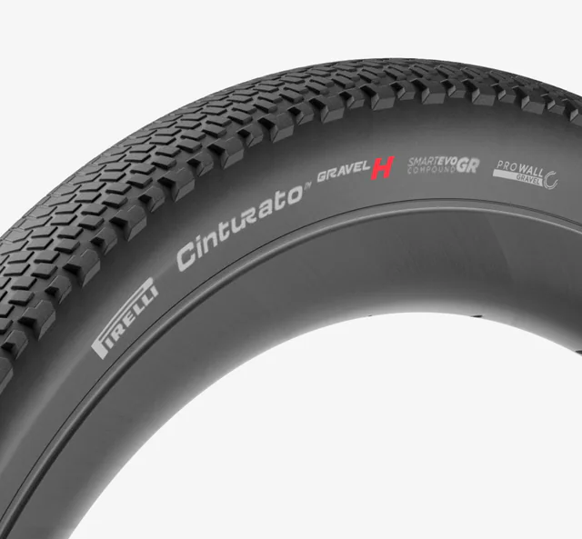 Pirelli Cinturato Gravel H Gravel Tire. Manufacturer reference photo; color and size may vary.