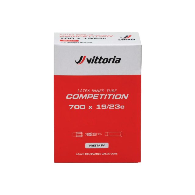 Vittoria Competition Latex Inner Tube,700x19/23c,Presta48mmRVC