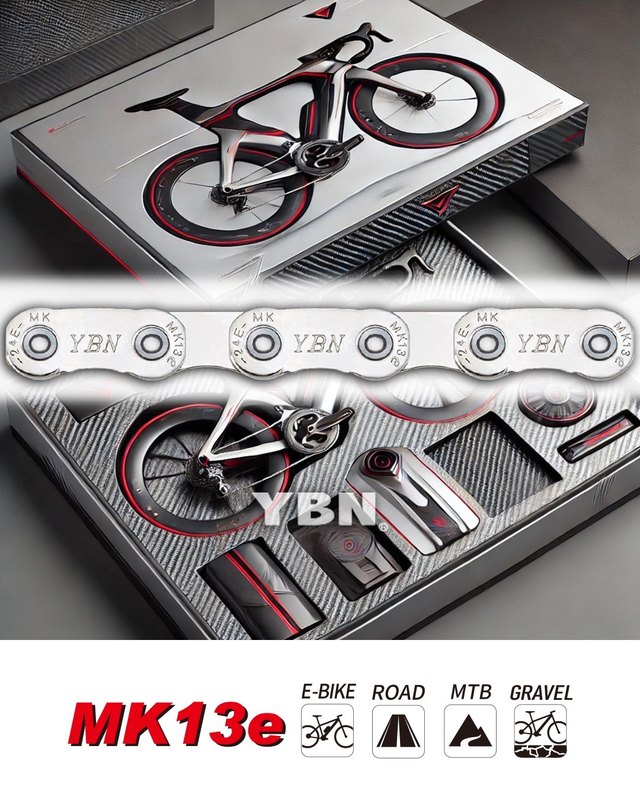 YBN YBN 13-Speed Bicycle Chain. Manufacturer reference photo; color and size may vary.