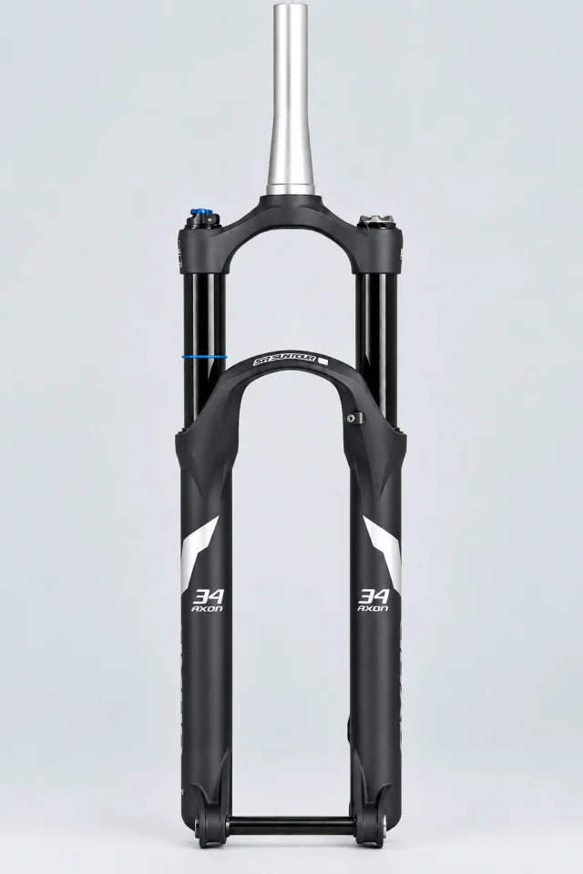 SR Suntour SR Suntour AXON34 Boost Suspension Fork. Manufacturer reference photo; color and size may vary.