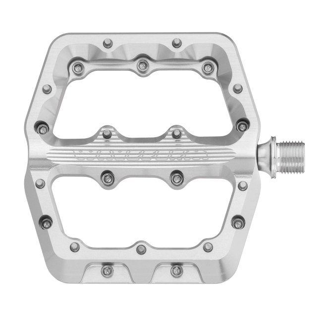 Wolf Tooth Components Waveform Aluminum Pedals. Manufacturer reference photo; color and size may vary.