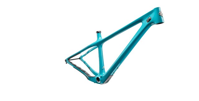 Yeti ARC TURQ Carbon Hardtail Frame. Manufacturer reference photo; color and size may vary.