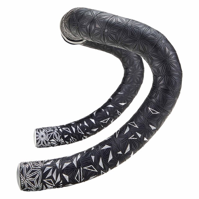 Supacaz Super Sticky Kush Star Fade 2.5 mm Bar Tape, Star Fade Platinum; 2200 mm length; 30 mm width; 2.5 mm thickness; manufacturer code BT-121