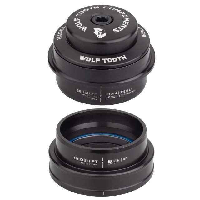 Wolf Tooth Components Wolf Tooth 2 Degree GeoShift Performance Angle Headset. Manufacturer reference photo; color and size may vary.