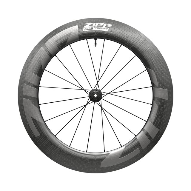 Zipp 808 Firecrest Tubeless Disc-brake Wheelset. Manufacturer reference photo; color and size may vary.