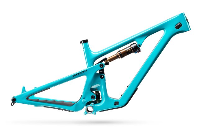 Yeti SB135 TURQ Carbon Frame. Manufacturer reference photo; color and size may vary.