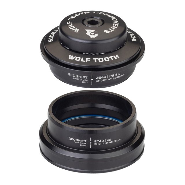 Wolf Tooth Components Wolf Tooth 1 Degree GeoShift Performance Angle Headset. Manufacturer reference photo; color and size may vary.