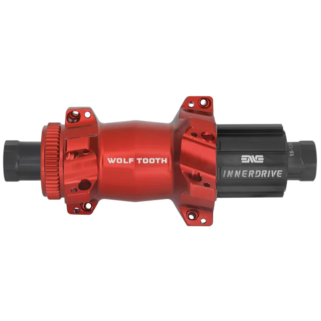 Wolf Tooth Components Road / Gravel Rear Hub - Straight Pull Centerlock. Manufacturer reference photo; color and size may vary.