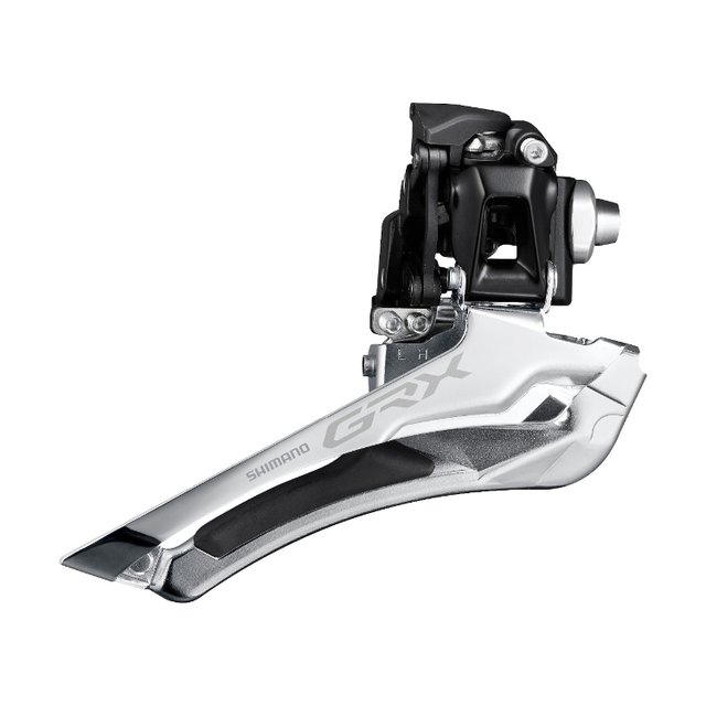 Shimano Shimano GRX FD-RX400-F 2x10 Braze-On Front Derailleur. Manufacturer reference photo; color and size may vary.