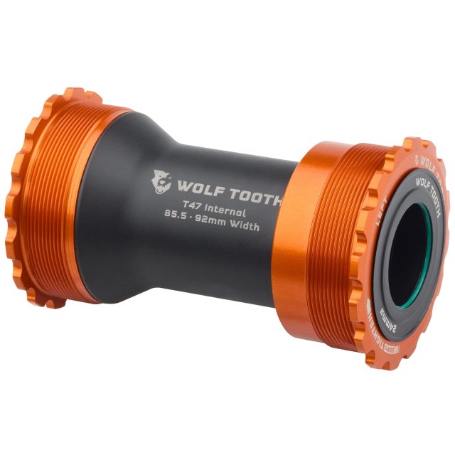 Wolf Tooth Components T47 Internal Bottom Bracket. Manufacturer reference photo; color and size may vary.
