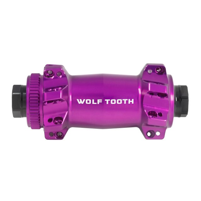 Wolf Tooth Components Mountain Front Hub - Straight Pull Centerlock Boost. Manufacturer reference photo; color and size may vary.