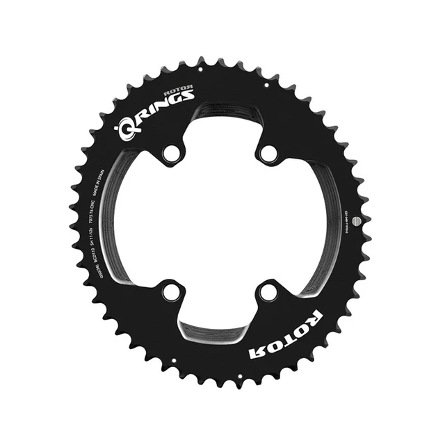 ROTOR ROTOR Oval QRINGS 2X BCD110x4 12-11s Chainring Set. Manufacturer reference photo; color and size may vary.