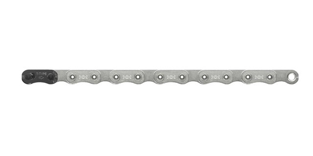 SRAM XX Eagle Transmission Flattop Chain. Manufacturer reference photo; color and size may vary.