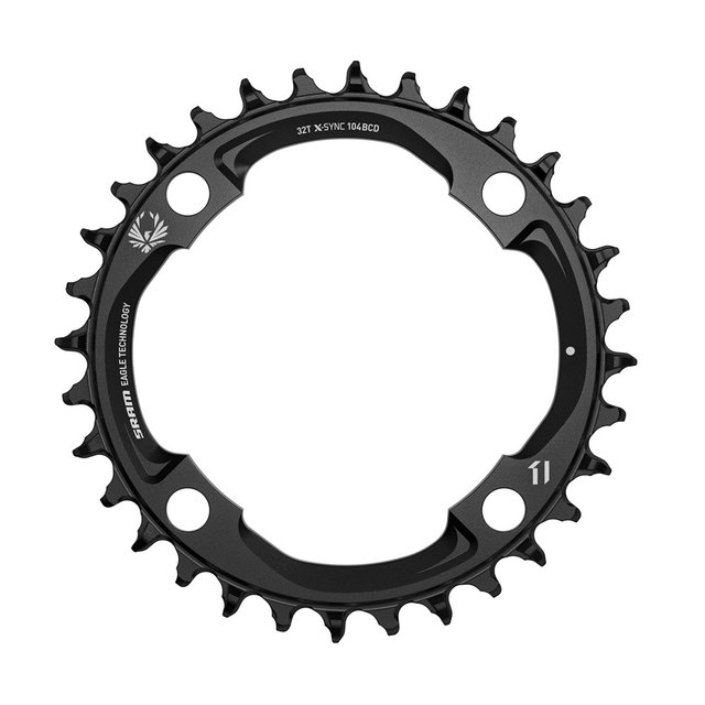 SRAM SRAM X-SYNC 2 Eagle 32T 104 BCD Chainring. Manufacturer reference photo; color and size may vary.
