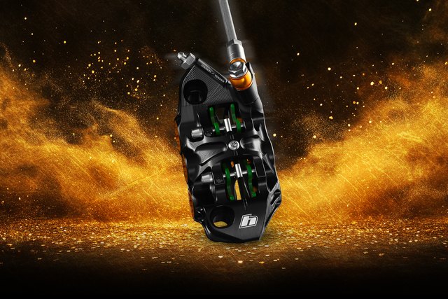Hope Technology Hope EVO V6Ti Hydraulic Disc Brake. Manufacturer reference photo; color and size may vary.